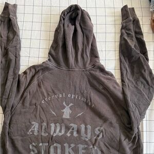 Dutch Bros Grey Hoodie- Always Stoked